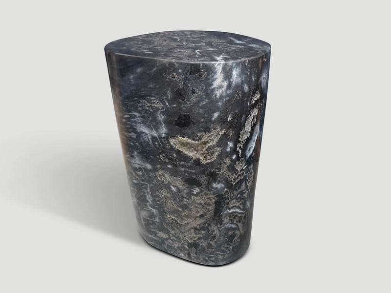Crystalized Ancient Petrified Wood Side Table