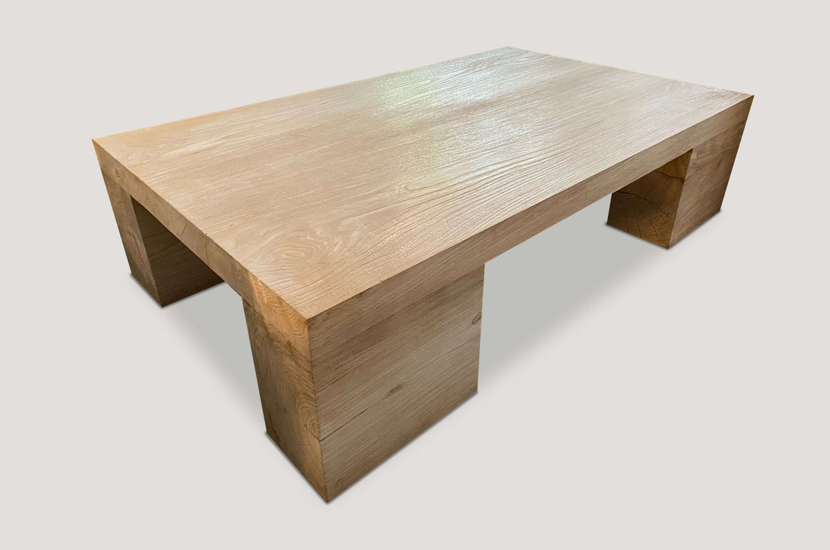Bleached Teak Coffee Table