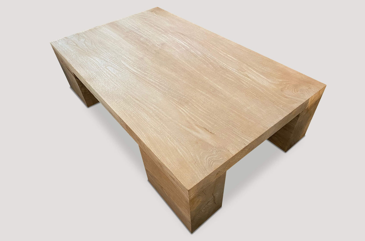 Bleached Teak Coffee Table