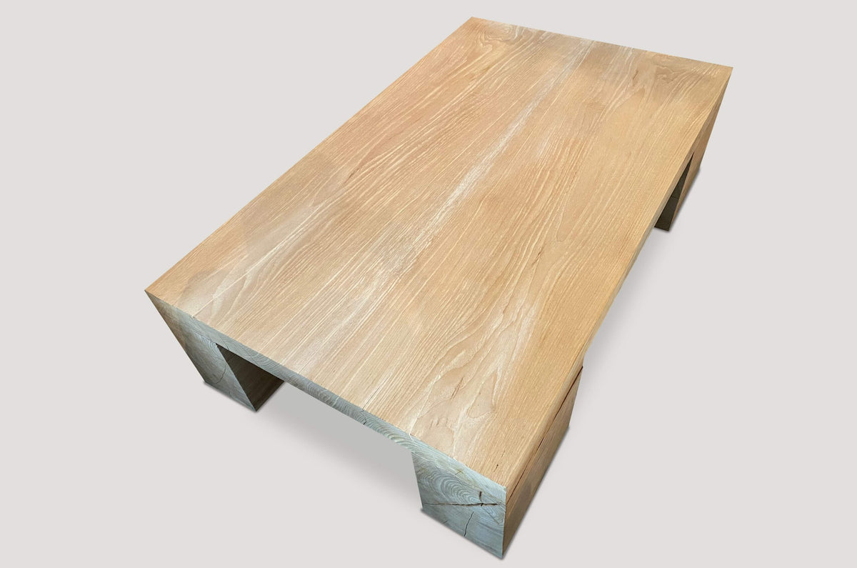 Bleached Teak Coffee Table