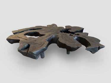 Amorphous Charred Coffee Table