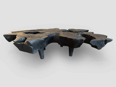 Amorphous Charred Coffee Table