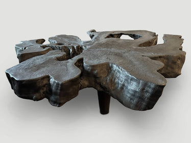 Amorphous Charred Coffee Table