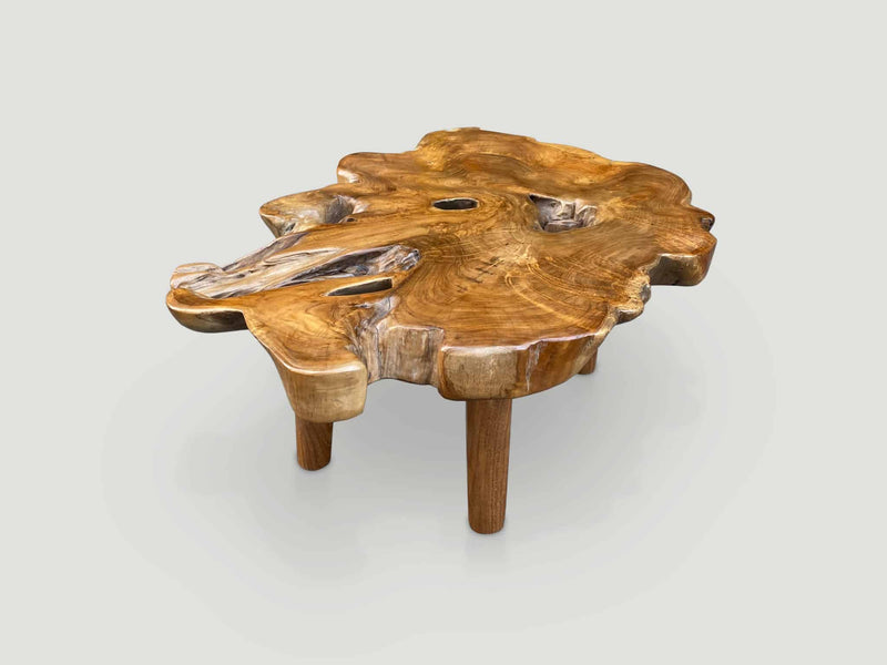 Single Slab Live Edge Coffee Table