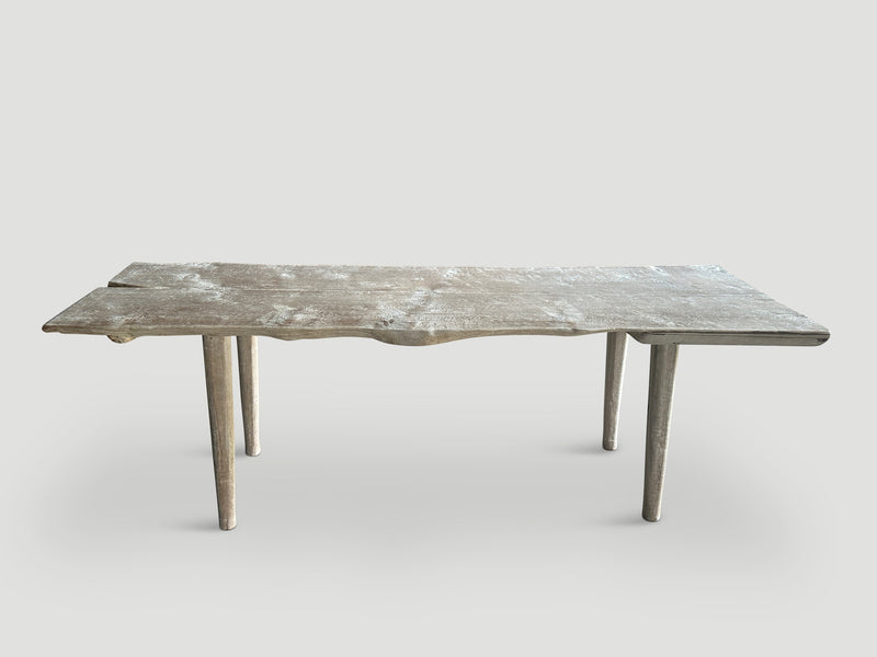 St. Barts Bleached Teak Wood Dining Table