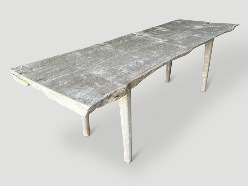 St. Barts Bleached Teak Wood Dining Table