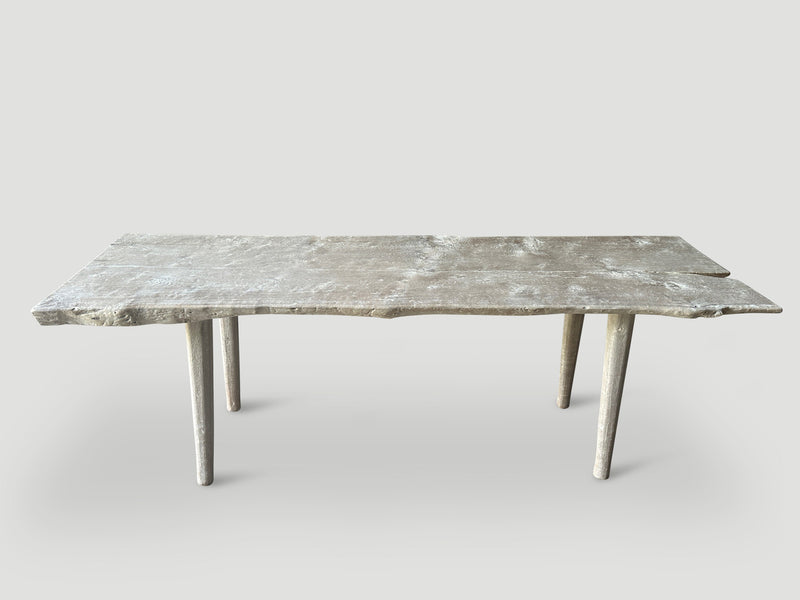 St. Barts Bleached Teak Wood Dining Table