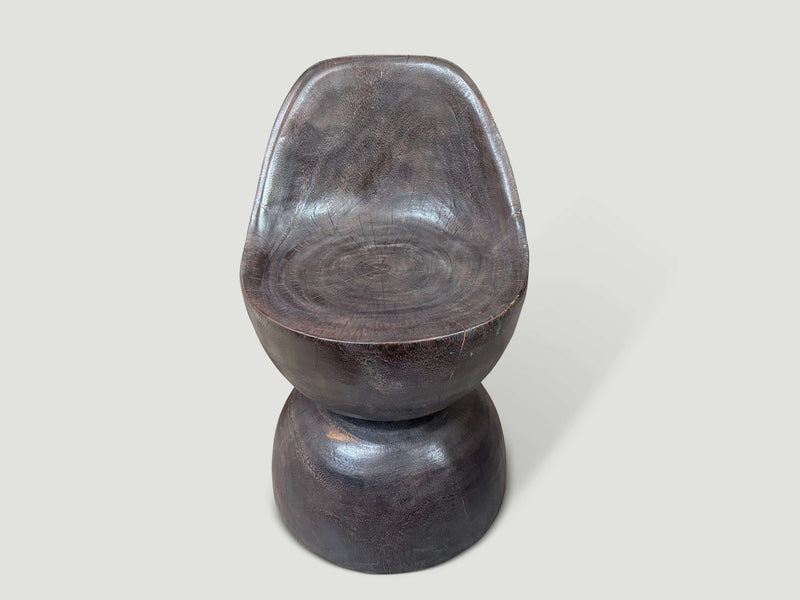 Sculptural Hand Carved Modern Organic Chair