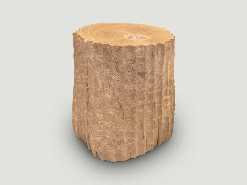 Minimalist Bleached Teak Side Table