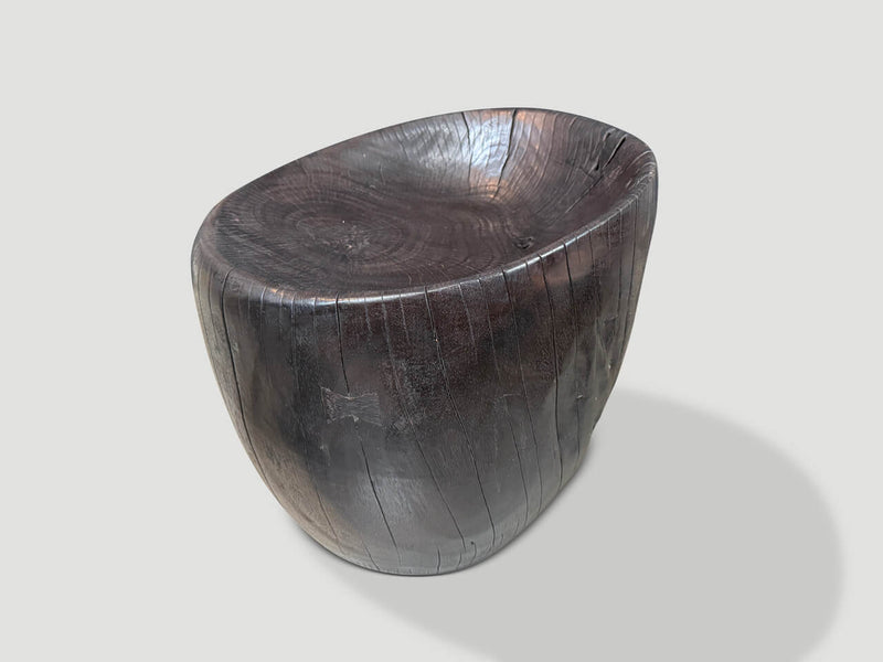 Modern Organic Hand Carved Minimalist Chair