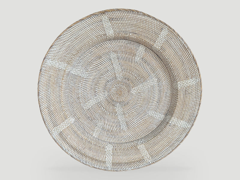 Oversized Hand Woven Rattan Platter
