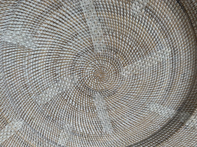 Oversized Hand Woven Rattan Platter