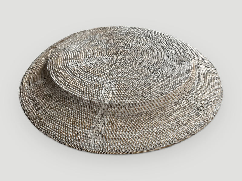Oversized Hand Woven Rattan Platter