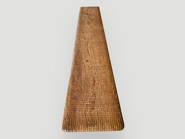 Impressive Minimalist Carved Long Teak Bench