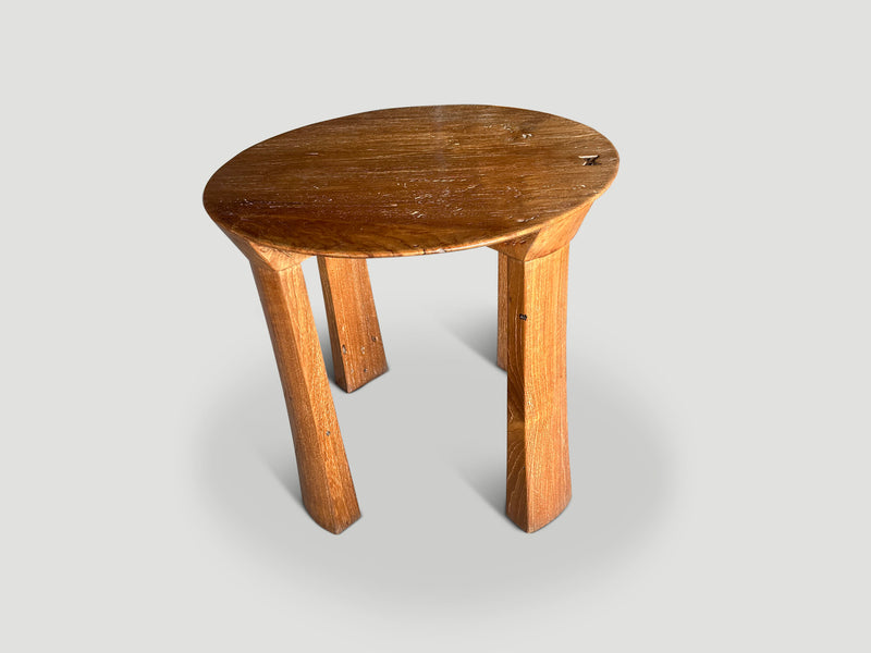 Bevelled Top Tall Side Table or Entry Table
