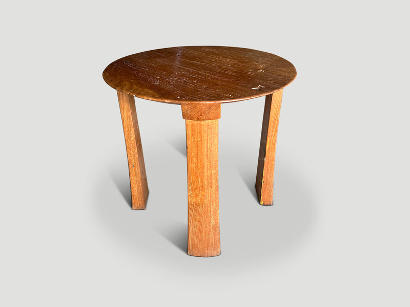 Bevelled Top Tall Side Table or Entry Table
