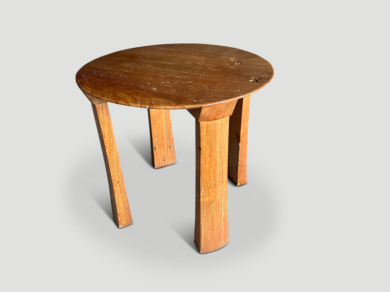 Bevelled Top Tall Side Table or Entry Table