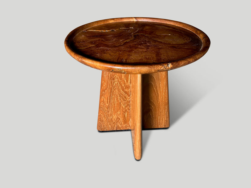 Mid Century Couture Large Side Table or Entry Table