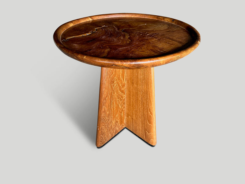 Mid Century Couture Large Side Table or Entry Table
