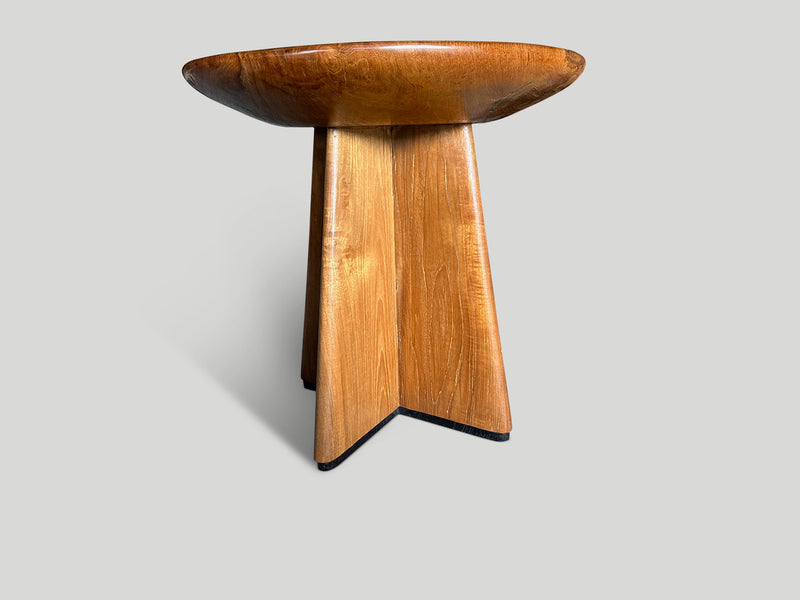 Mid Century Couture Large Side Table or Entry Table
