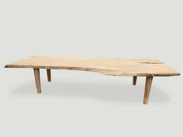Live Edge Teak Coffee Table or Bench