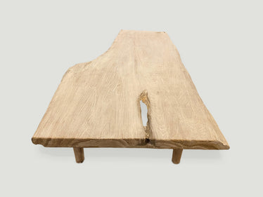 Live Edge Teak Coffee Table or Bench