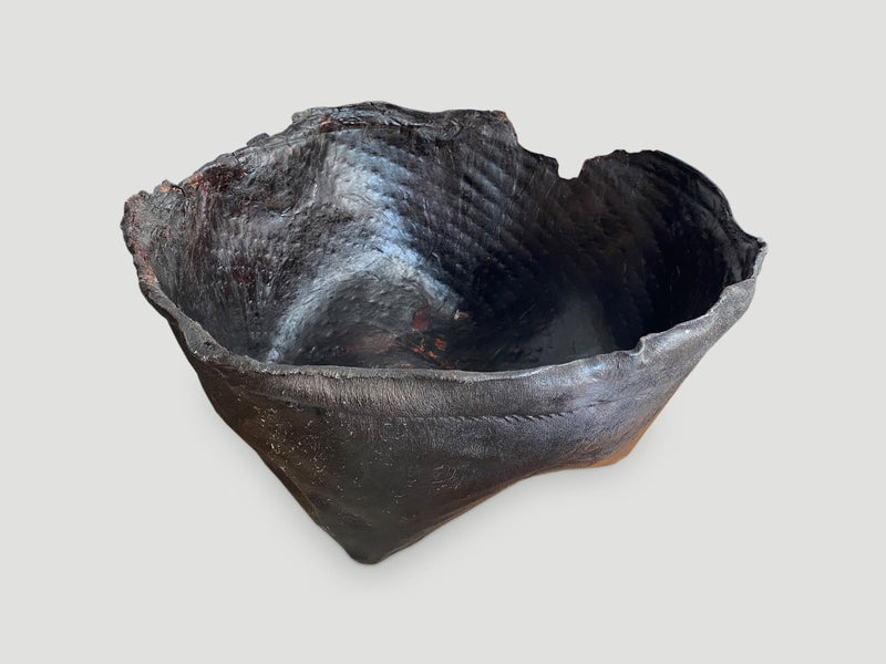 Polished Buffalo Hide Container