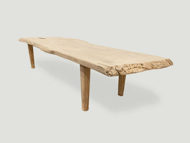 Live Edge Teak Coffee Table or Bench