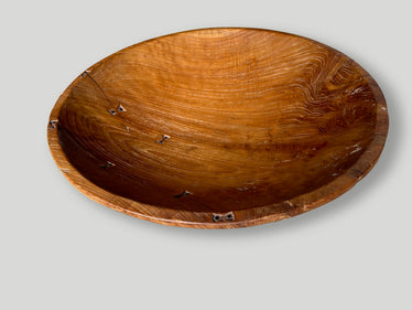 Monumental Sculptural Rare Teak Bowl