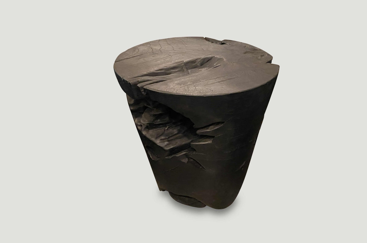 Organic Charred Side Table