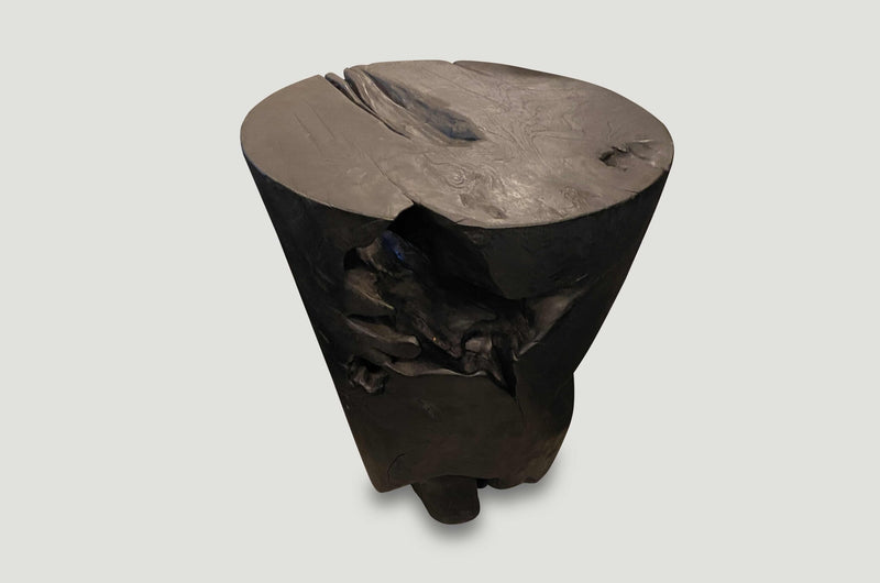 Organic Charred Side Table