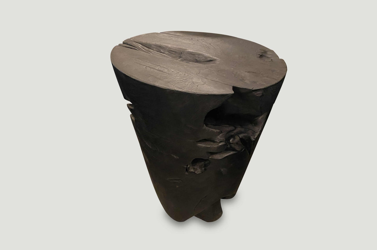 Organic Charred Side Table