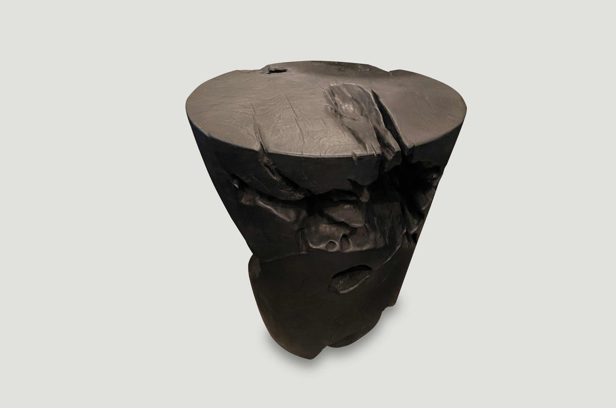 Organic Charred Side Table