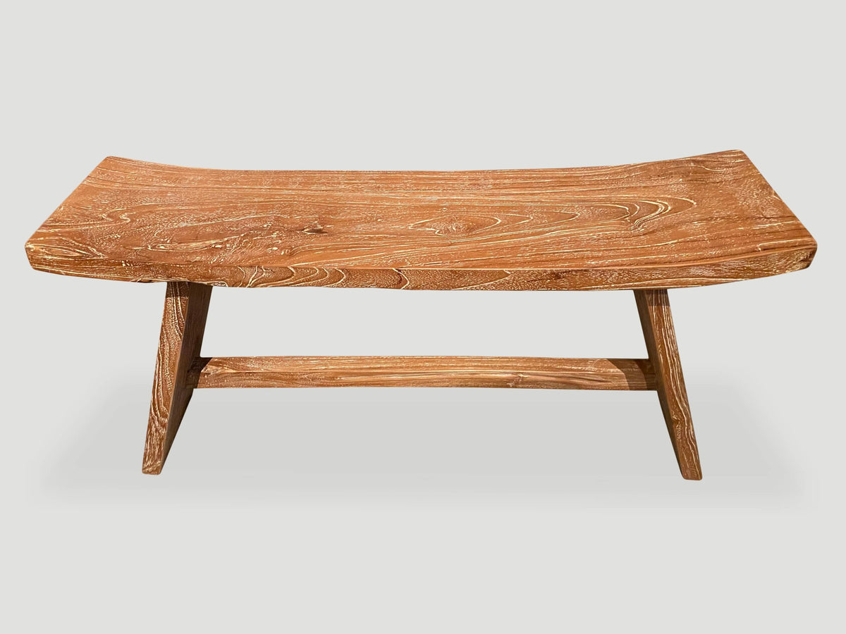Minimalist Teak Bench