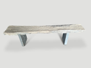 Wood and Granite Bench