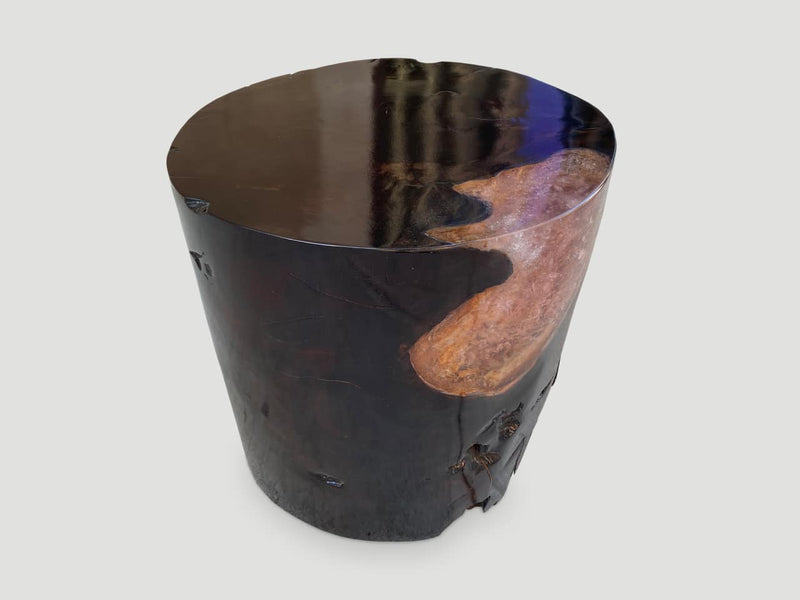 Organic Cracked Resin Side Table