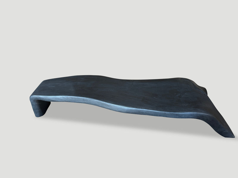 Impressive Sculptural Charred Coffee Table or Bench