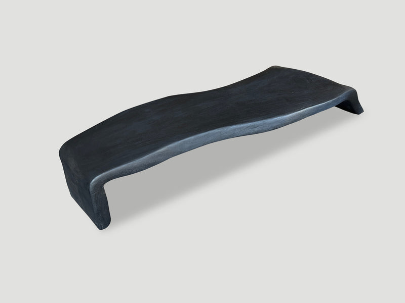 Impressive Sculptural Charred Coffee Table or Bench