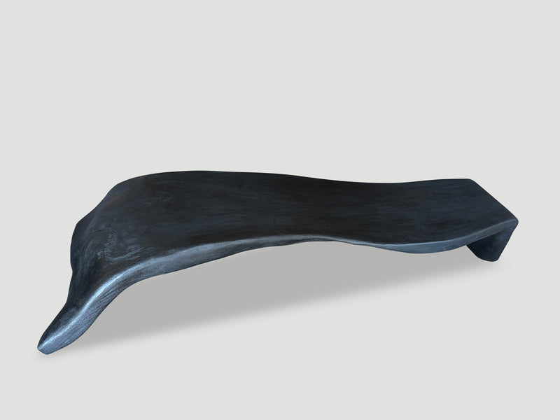 Impressive Sculptural Charred Coffee Table or Bench