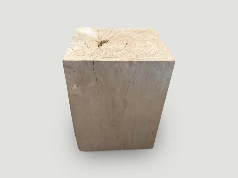 St. Barts Bleached Teak Side Table