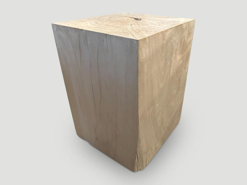 St. Barts Bleached Teak Side Table
