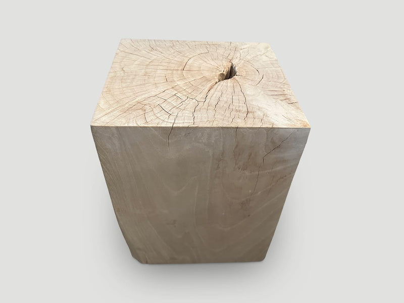 St. Barts Bleached Teak Side Table