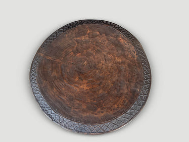 Wabi Sabi African Round Side Table
