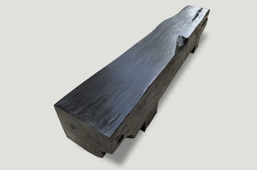 Charred Log Bench