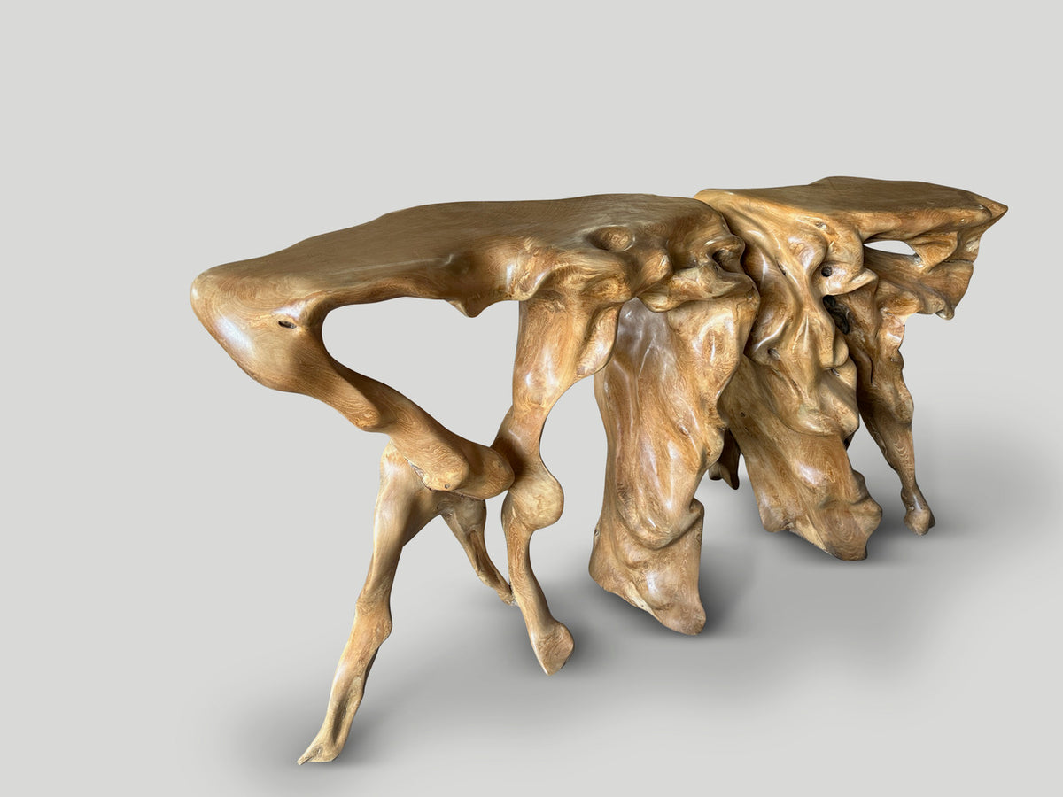 Monumental Sculptural Console Table
