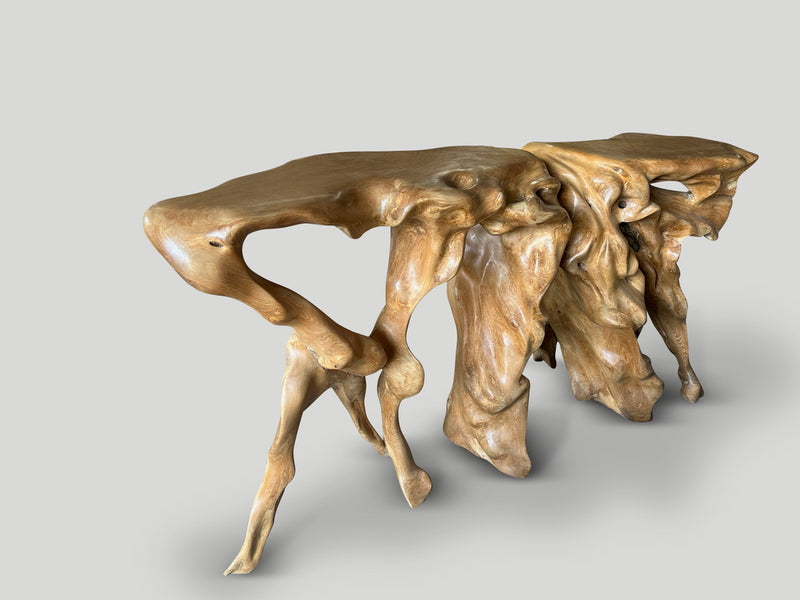 Monumental Sculptural Console Table