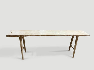 Modern Organic Bleached Console Table