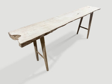 Modern Organic Bleached Console Table
