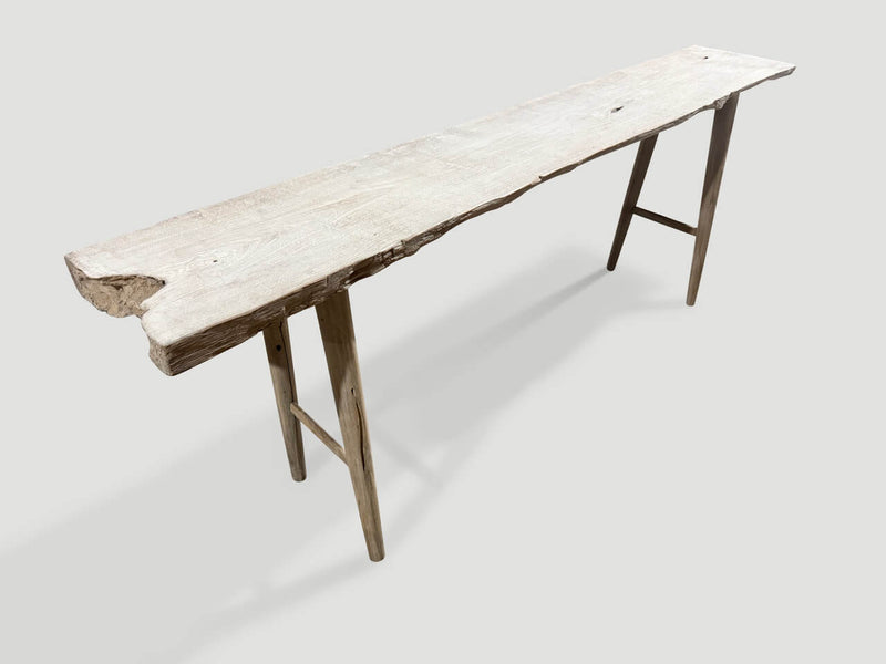Modern Organic Bleached Console Table