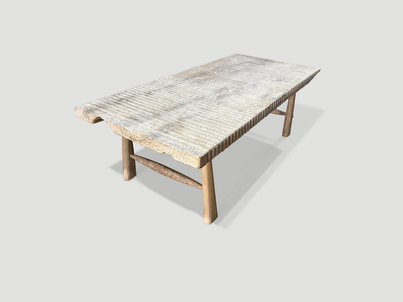 Impressive Hand Carved Teak Coffee Table